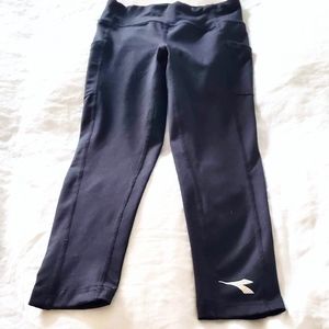 Diadora Leggings Girl's Black S 7/8